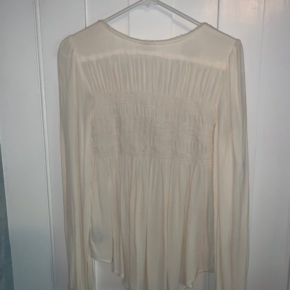 White Flowy Shirt - Picture 2 of 3